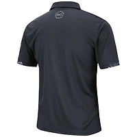 Men's Colosseum Charcoal Montana Grizzlies Operation Hat Trick Military Appreciation Digi Camo Polo