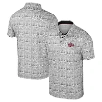 Polo gris Colosseum pour homme, imprimé intégral des Montana Grizzlies, « It's Time ! »