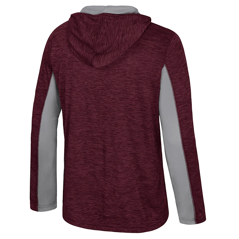 Men's Colosseum Maroon Montana Grizzlies Always Sunny Quarter-Zip Hoodie