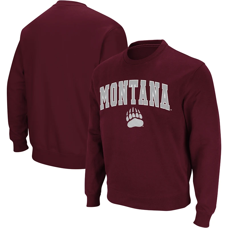Colosseum Montana Grizzlies Arch & Logo Crew Neck Sweatshirt Homme