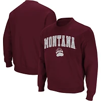Colosseum Montana Grizzlies Arch & Logo Crew Neck Sweatshirt Homme