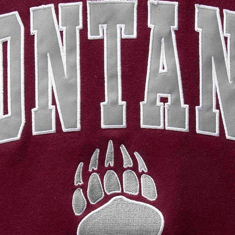Colosseum Montana Grizzlies Arch & Logo Crew Neck Sweatshirt Homme