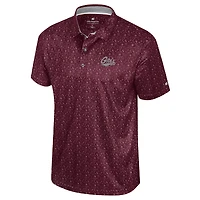 Polo à imprimé football marron Colosseum pour homme, Montana Grizzlies
