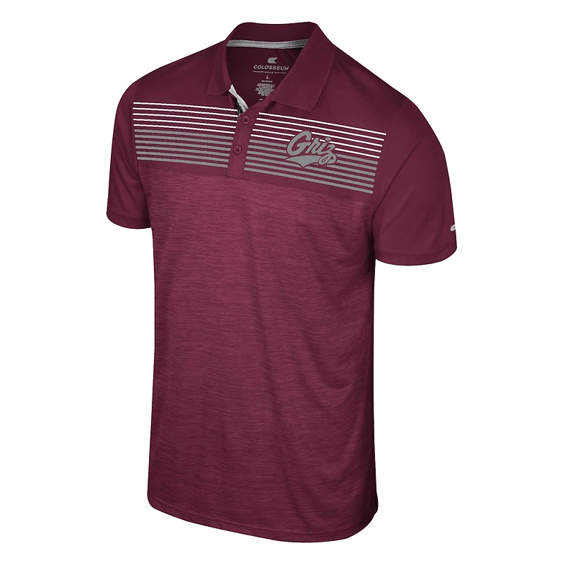 Men's Colosseum Maroon Montana Grizzlies Langmore Polo