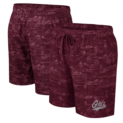 Short de bain Colosseum Maroon Montana Grizzlies Ozark pour hommes