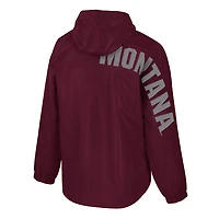Veste anorak à demi-zip Colosseum Maroon Montana Grizzlies Reloaded pour homme