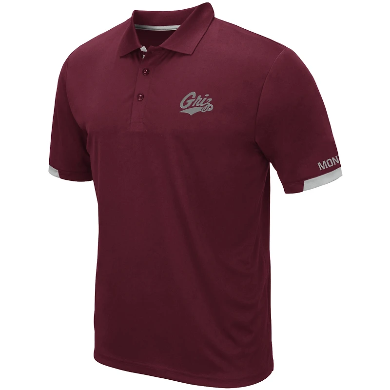 Polo léger Colosseum Maroon Montana Grizzlies Santry pour homme