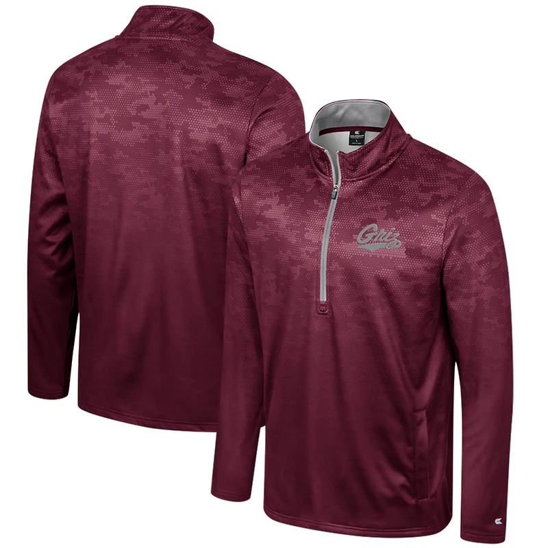 Veste à demi-zip Colosseum Maroon Montana Grizzlies The Machine pour hommes