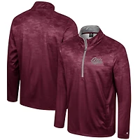 Veste à demi-zip Colosseum Maroon Montana Grizzlies The Machine pour hommes