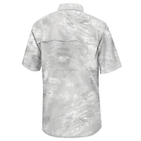 Colosseum White Montana Grizzlies Realtree Aspect Charter Chemise de pêche à boutons complets pour homme