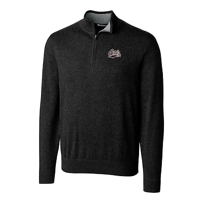 Veste demi-zippée Lakemont pour homme, modèle Cutter & Buck Black Montana Grizzlies, grande taille