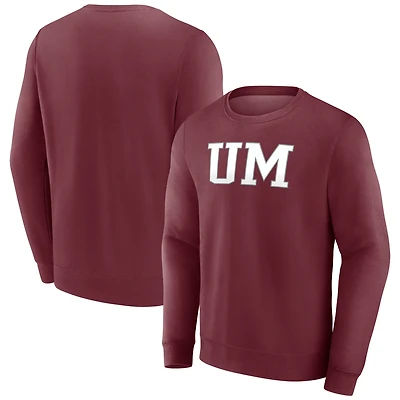 Sweat-shirt à capuche Fanatics Maroon Montana Grizzlies pour hommes avec nom court