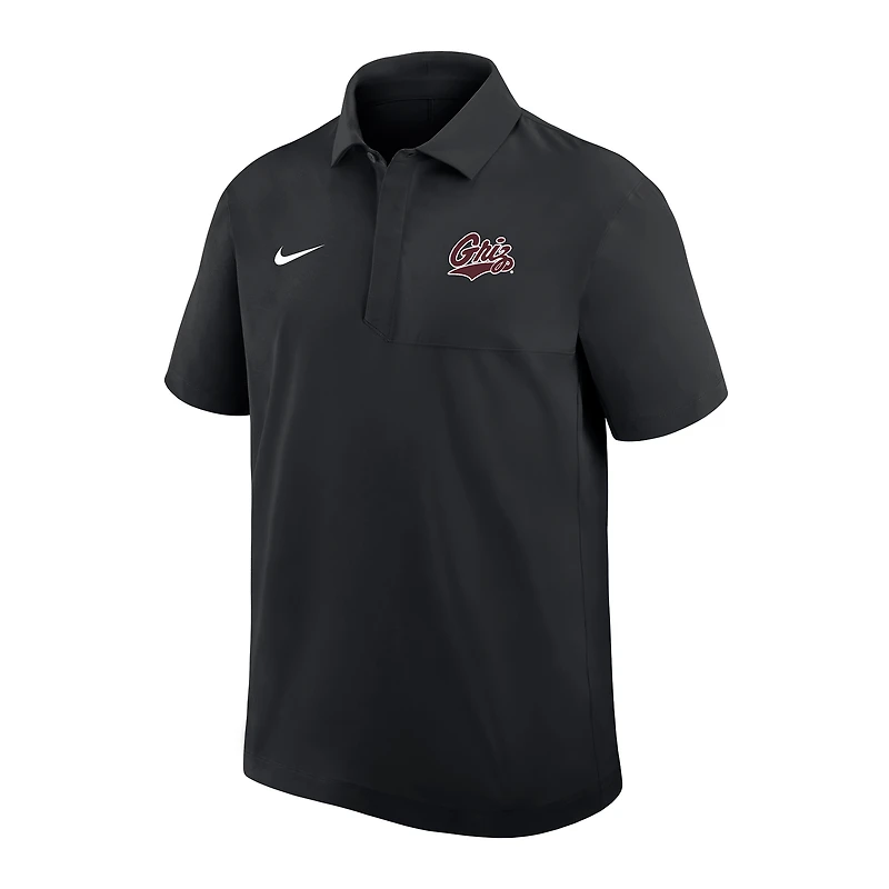 Polo Nike noir Montana Grizzlies 2025 Sideline Dri-FIT pour homme