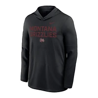 Men's Nike  Black Montana Grizzlies Sideline Dri-FIT Lightweight Hooded Top