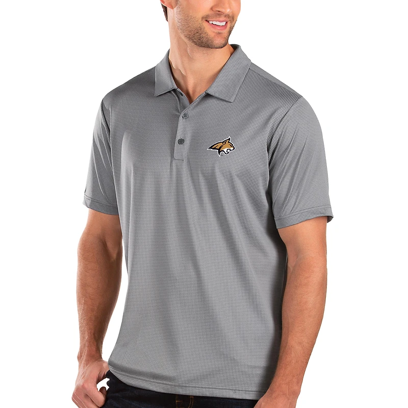 Polo Balance gris Antigua pour homme, Montana State Bobcats
