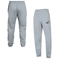 Pantalon de survêtement Champion pour homme, gris chiné, Montana State Bobcats, en polaire Powerblend.