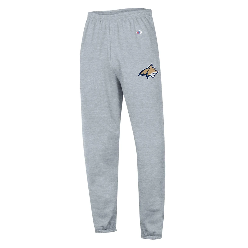 Men's Champion Heather Gray Montana State Bobcats Powerblend Fleece Team Sweatpants