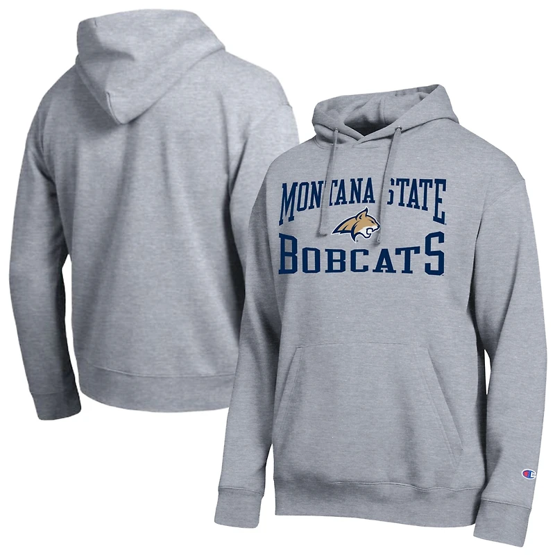 Men's Champion  Heather Gray Montana State Bobcats Team Hoodie