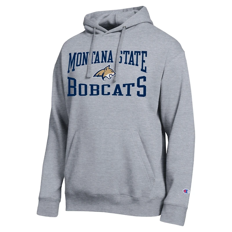 Men's Champion  Heather Gray Montana State Bobcats Team Hoodie