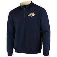 Men's Colosseum Navy Montana State Bobcats Tortugas Logo Quarter-Zip Jacket