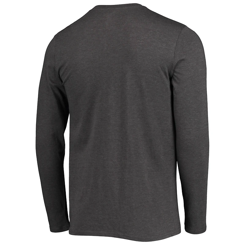 Ensemble de nuit pour homme Concepts Sport bleu marine/anthracite chiné Montana State Bobcats Meter, haut à manches longues et pantalon