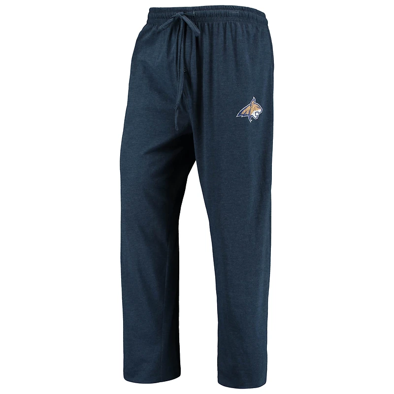 Ensemble pyjama Concepts Sport pour homme, bleu marine/gris anthracite chiné, Montana State Bobcats, manches longues, haut et pantalon.
