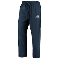 Ensemble pyjama Concepts Sport pour homme, bleu marine/gris anthracite chiné, Montana State Bobcats, manches longues, haut et pantalon.
