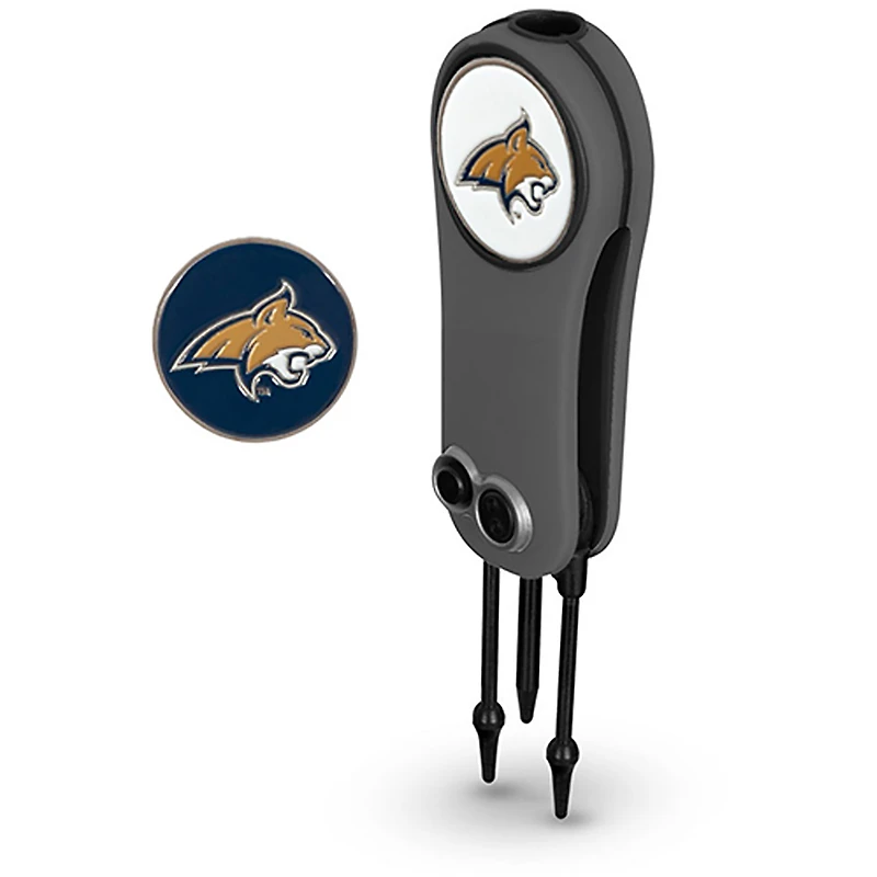 Montana State Bobcats Switchblade Outil de réparation et deux marqueurs de balle