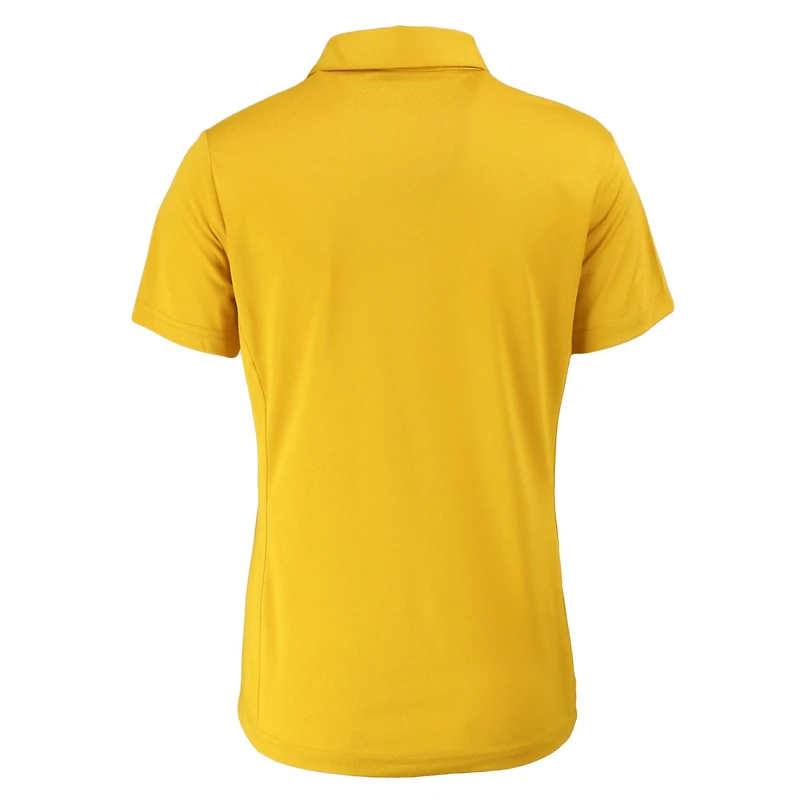 Polo extensible texturé Vault DryTec Prospect pour femme Cutter & Buck Gold des Bobcats de l'État du Montana