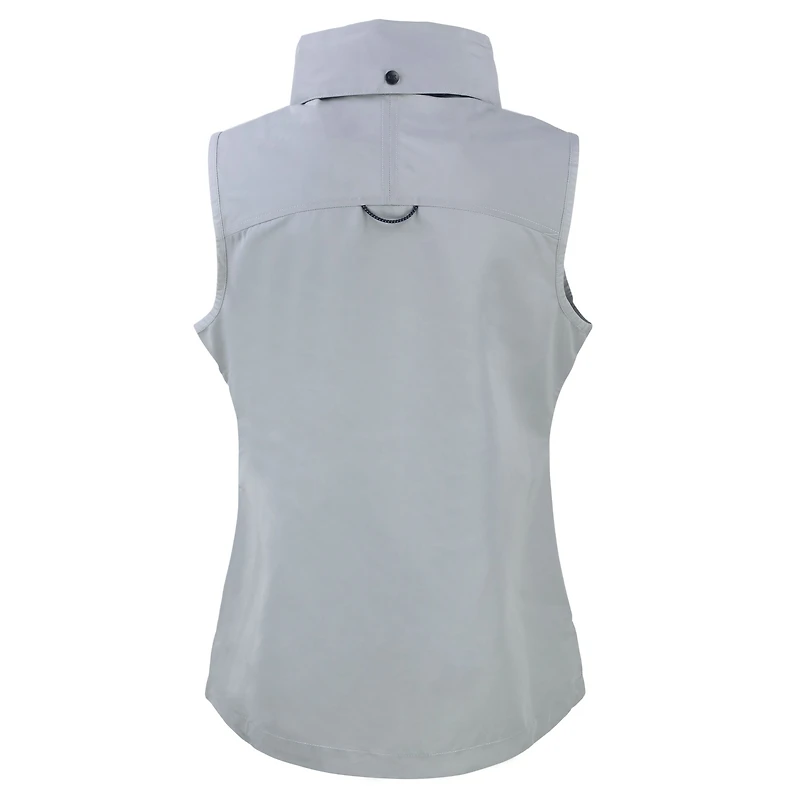 Gilet zippé écologique recyclé pour femme Cutter & Buck Grey Montana State Bobcats Vault Charter