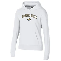 Women's Under Armour White Montana State Bobcats All Day Pullover Hoodie