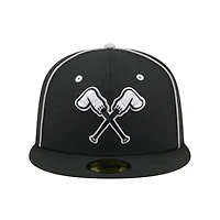 Casquette ajustée 59FIFTY Montgomery Biscuits noire New Era pour homme