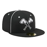 Casquette ajustée 59FIFTY Montgomery Biscuits noire New Era pour homme