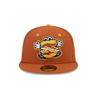 Casquette ajustée 59FIFTY Montgomery Biscuits marron New Era pour homme