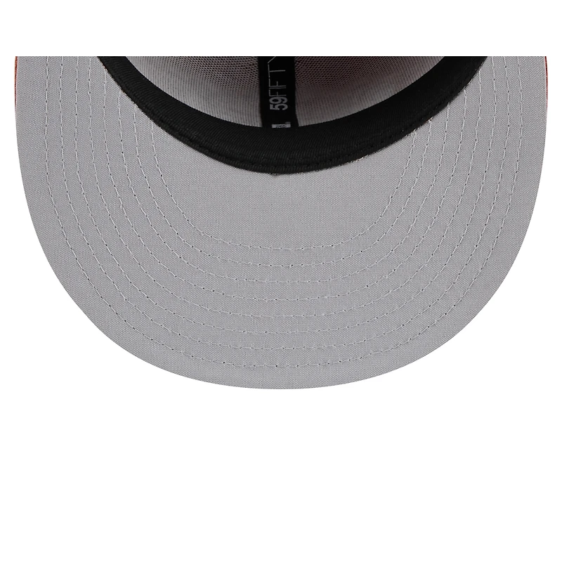 Casquette ajustée 59FIFTY Montgomery Biscuits marron New Era pour homme