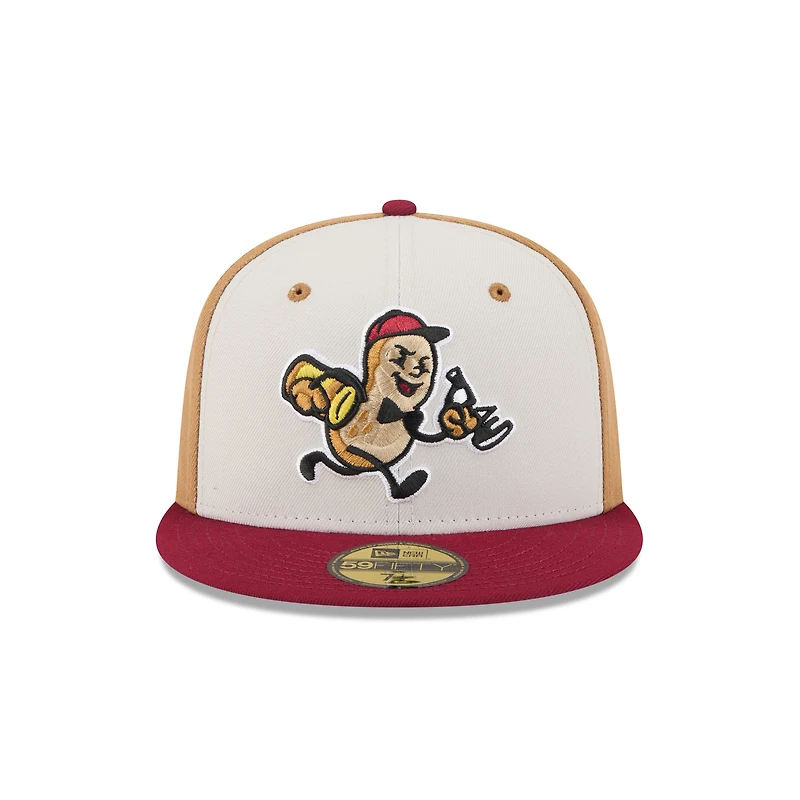 Casquette ajustée 59FIFTY Montgomery Biscuits beige clair pour homme de New Era