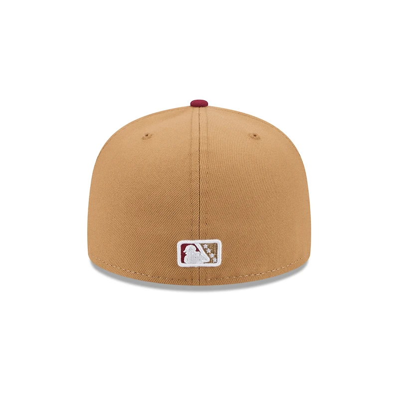 Casquette ajustée 59FIFTY Montgomery Biscuits beige clair pour homme de New Era