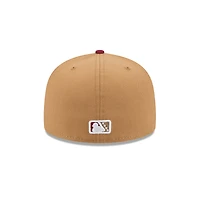Casquette ajustée 59FIFTY Montgomery Biscuits beige clair pour homme de New Era