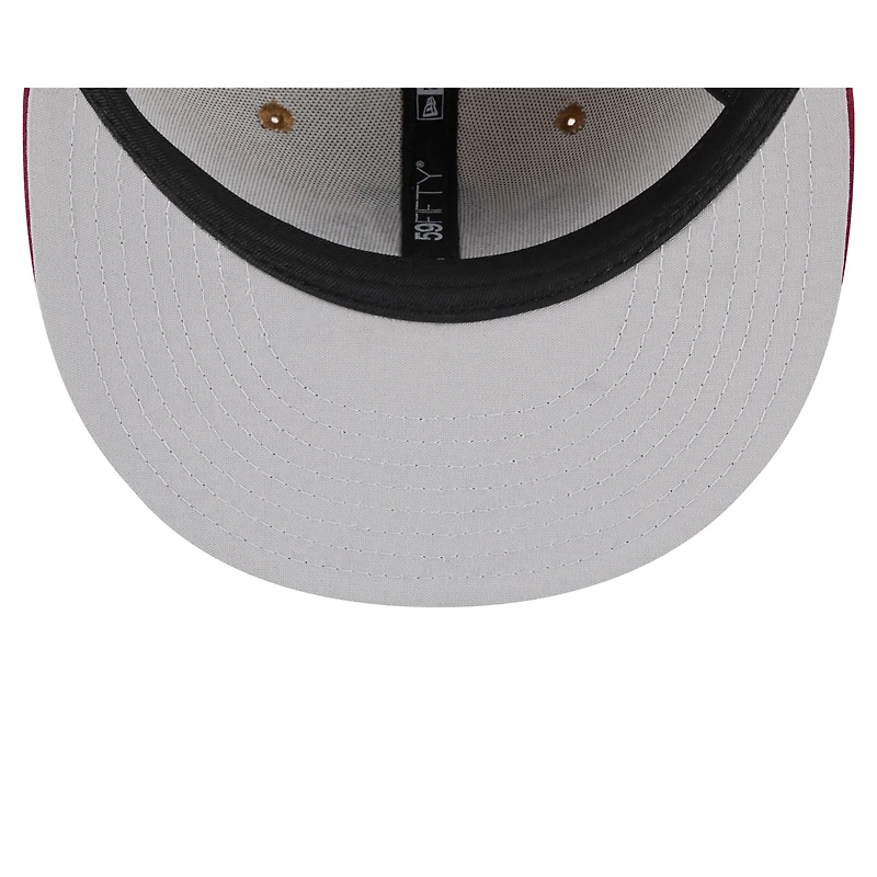 Casquette ajustée 59FIFTY Montgomery Biscuits beige clair pour homme de New Era