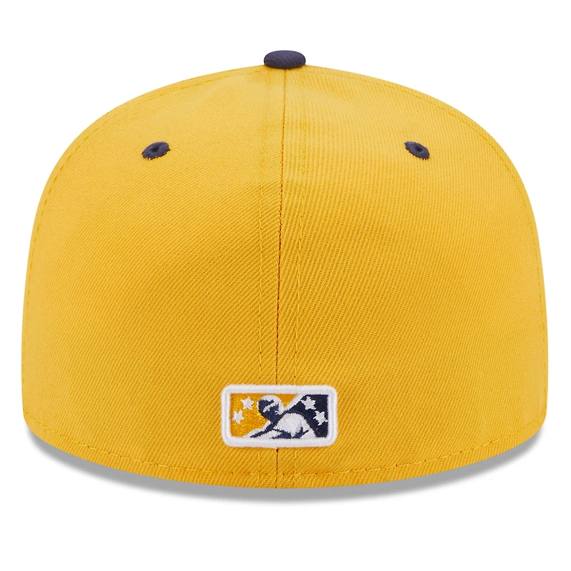 Casquette ajustée New Era Montgomery Biscuits Authentic Collection avec logo alternatif 59FIFTY pour homme