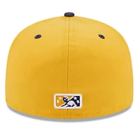 Casquette ajustée New Era Montgomery Biscuits Authentic Collection avec logo alternatif 59FIFTY pour homme