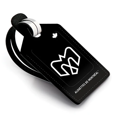 Montreal Alouettes Personalized Leather Luggage Tag