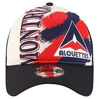 Men's New Era Blue Montreal Alouettes Turf Traditions 9FORTY Adjustable Hat