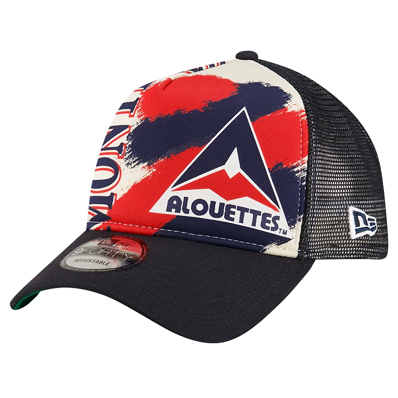 Casquette ajustable 9FORTY Turf Traditions des Alouettes de Montréal New Era bleue pour hommes