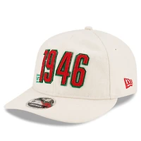 Casquette ajustable Snapback 9FIFTY crème pour hommes des Alouettes de Montréal Turf Traditions Retro Crown de New Era