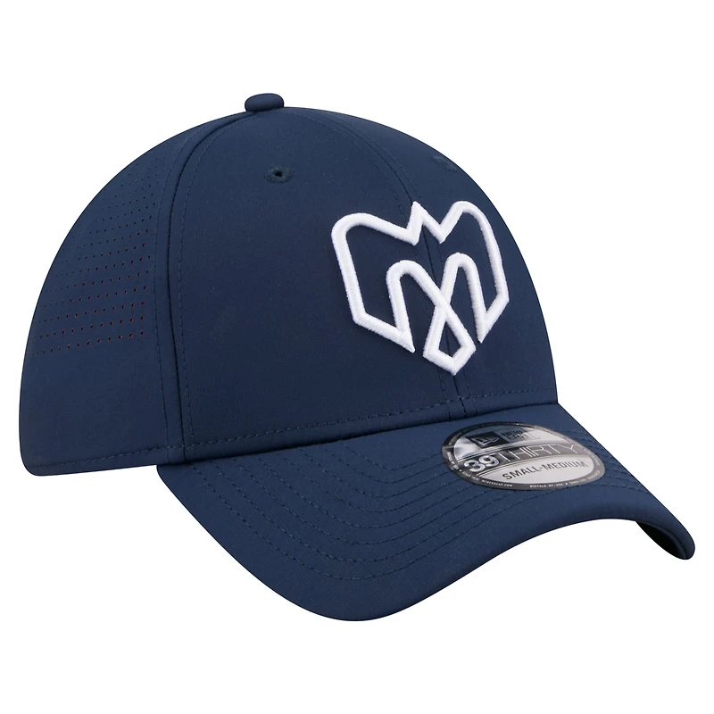 Casquette New Era Flex bleu marine des Alouettes de Montréal 2026 Sideline 39THIRTY pour homme