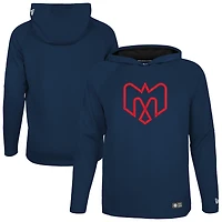 Men's New Era Navy Montreal Alouettes 2026 Sideline Metam Raglan Hoodie