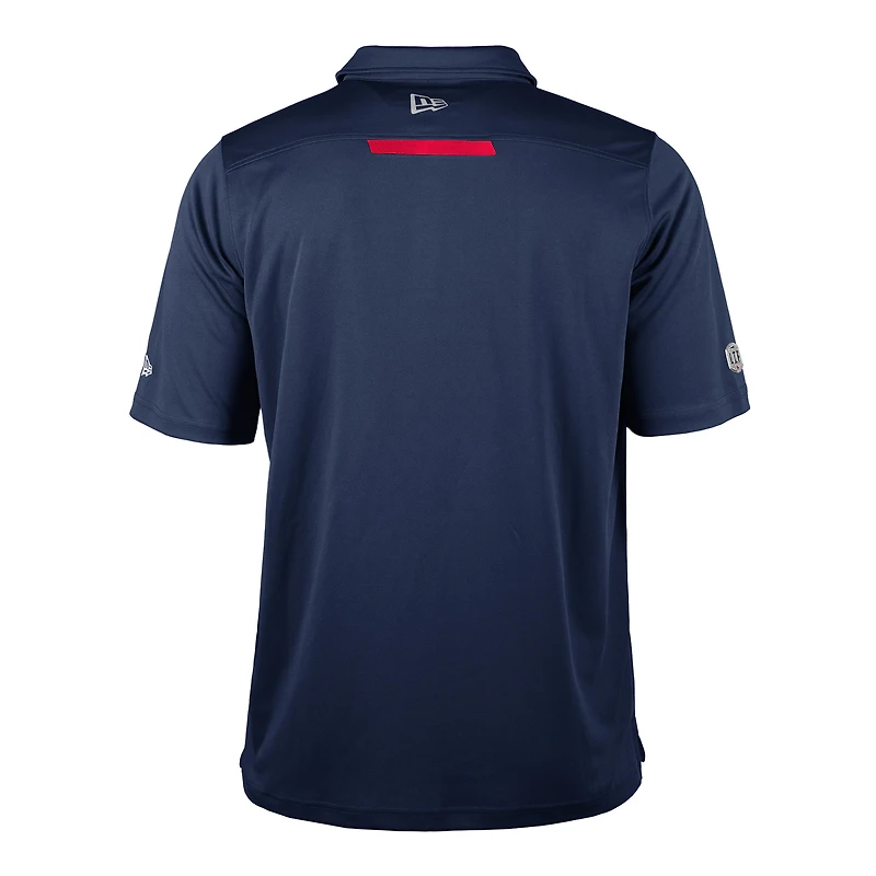 Polo de performance la ligne touche des Alouettes Montréal pour homme New Era, bleu marine