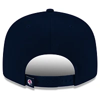 Casquette Snapback 9FIFTY Turf Traditions des Alouettes de Montréal New Era pour hommes, bleu marine
