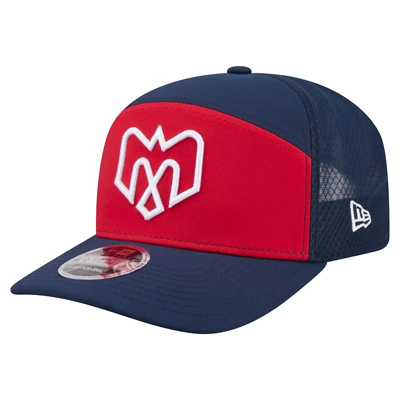 Casquette ajustable New Era rouge Alouettes de Montréal 2026 Sideline 9SEVETNTY pour homme